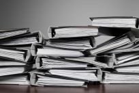 Stack of tax time papers ready for tax consulting in Docklands